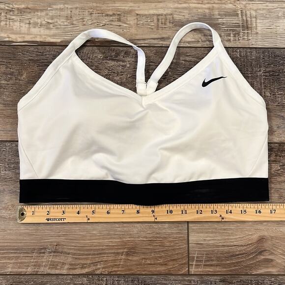 NIKE Plus Size Indy Light Support White Black Sports Bra Size 1X - Picture 5 of 7